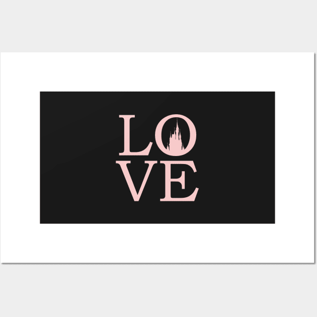 LOVE Magic Castle Millennial Pink Wall Art by FandomTrading